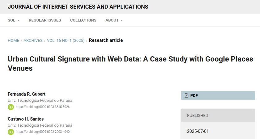 Publication in JISA